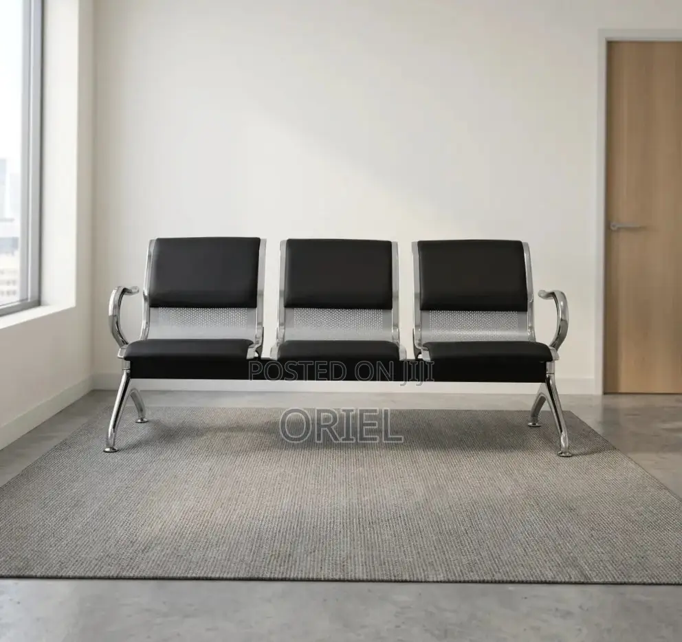 3-Seater Office Bench : Reception Waiting Office Bench