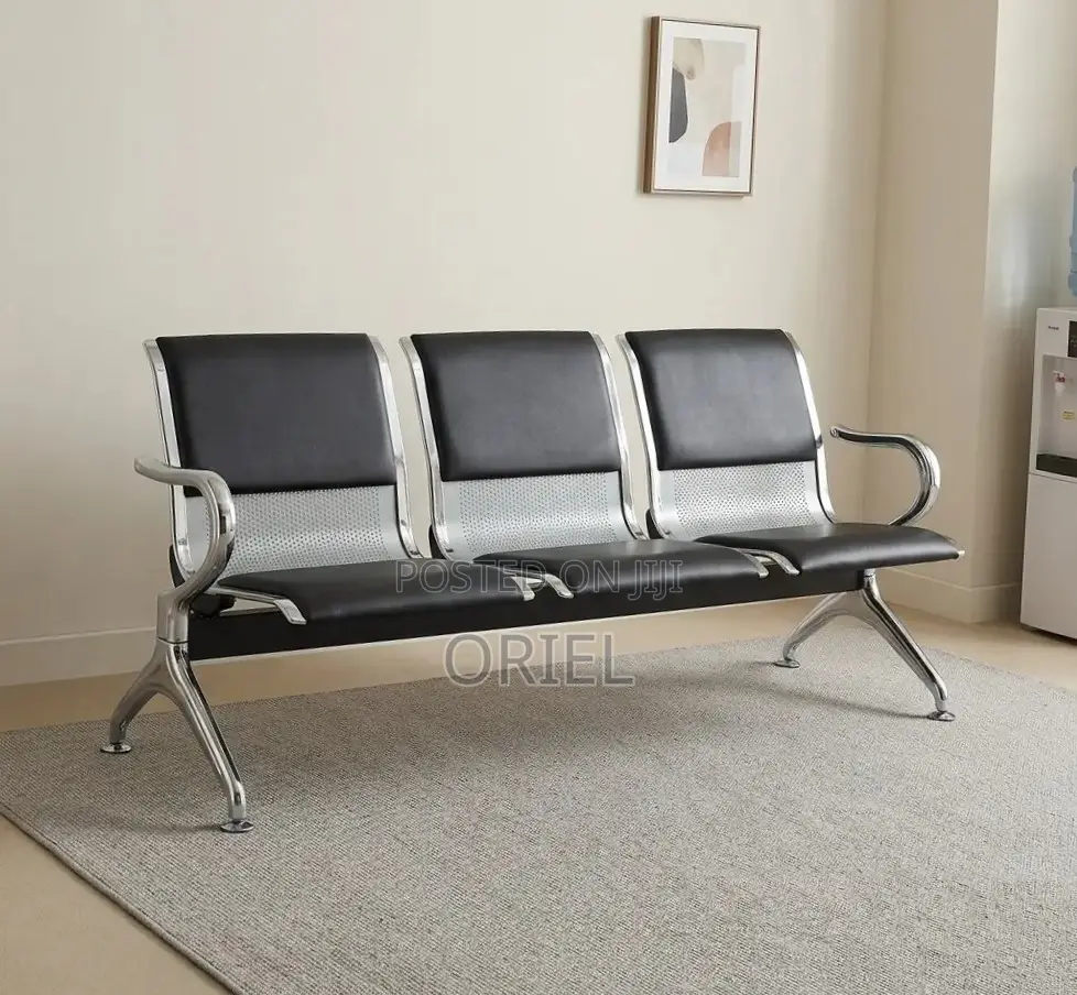 3-Seater Office Bench : Reception Waiting Office Bench