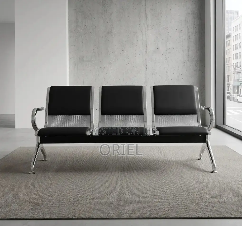 3-Seater Office Bench : Reception Waiting Office Bench