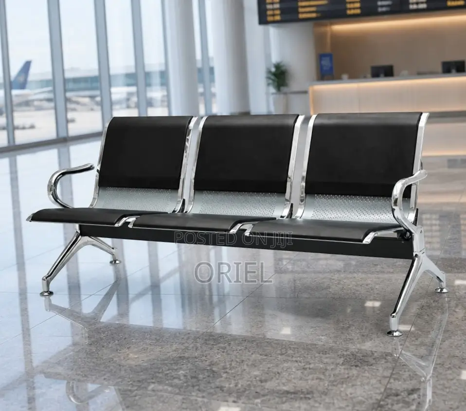 3-Seater Office Bench : Reception Waiting Office Bench