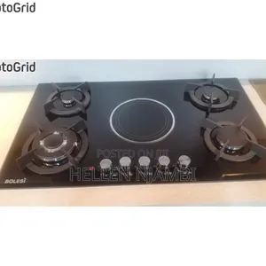 Bolesi Hob 4 Gas +1 Infrared Electric With Gas Sensor& Wok Burner