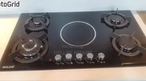 Bolesi Hob 4 Gas +1 Infrared Electric With Gas Sensor& Wok Burner