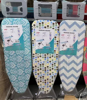 Imported Metallic Foldable Ironing Boards With Patterned Fabric Covers