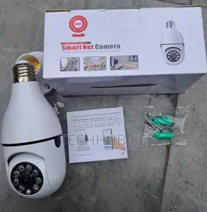 Smart WiFi CCTV Bulb Camera With 360° View & Night Vision
