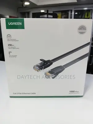 UGREEN NW102 Cat6 U/Utp LAN Flat Ethernet Cable 30m - Black