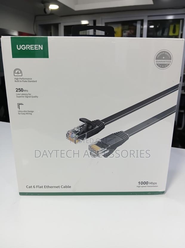 UGREEN NW102 Cat6 U/Utp LAN Flat Ethernet Cable 30m - Black
