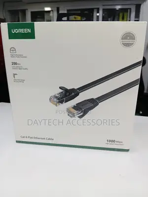 UGREEN NW102 Cat6 U/Utp LAN Flat Ethernet Cable 30m - Black