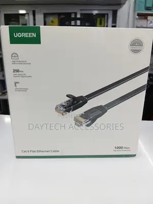 UGREEN NW102 Cat6 U/Utp LAN Flat Ethernet Cable 30m - Black