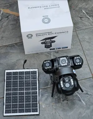4G Solar PTZ CCTV Camera Triple Lens With SIM Card