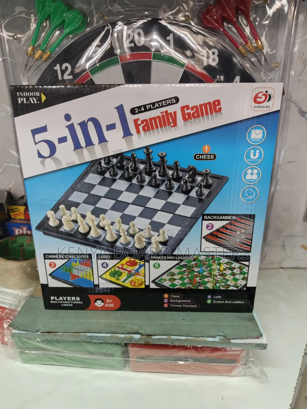 5 in 1 Family Game 2-4 Players