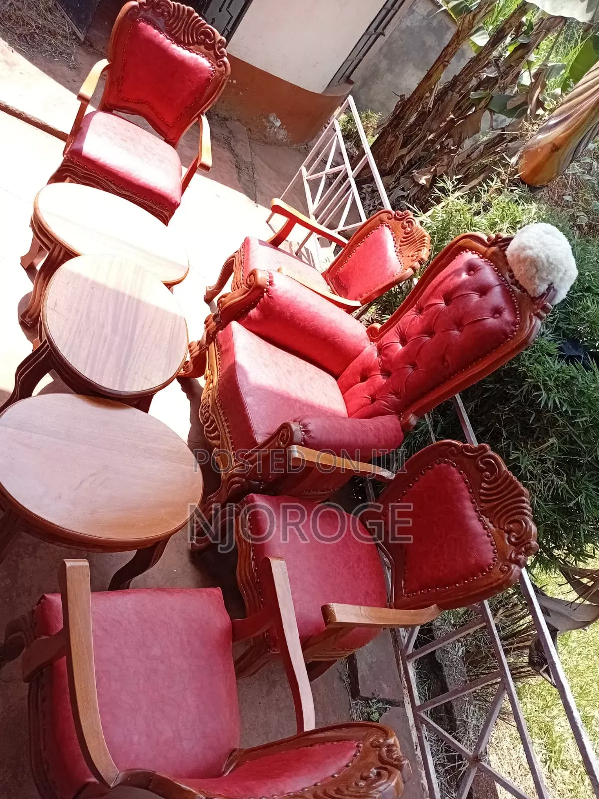 Antique Throne Chairs 5 Seater