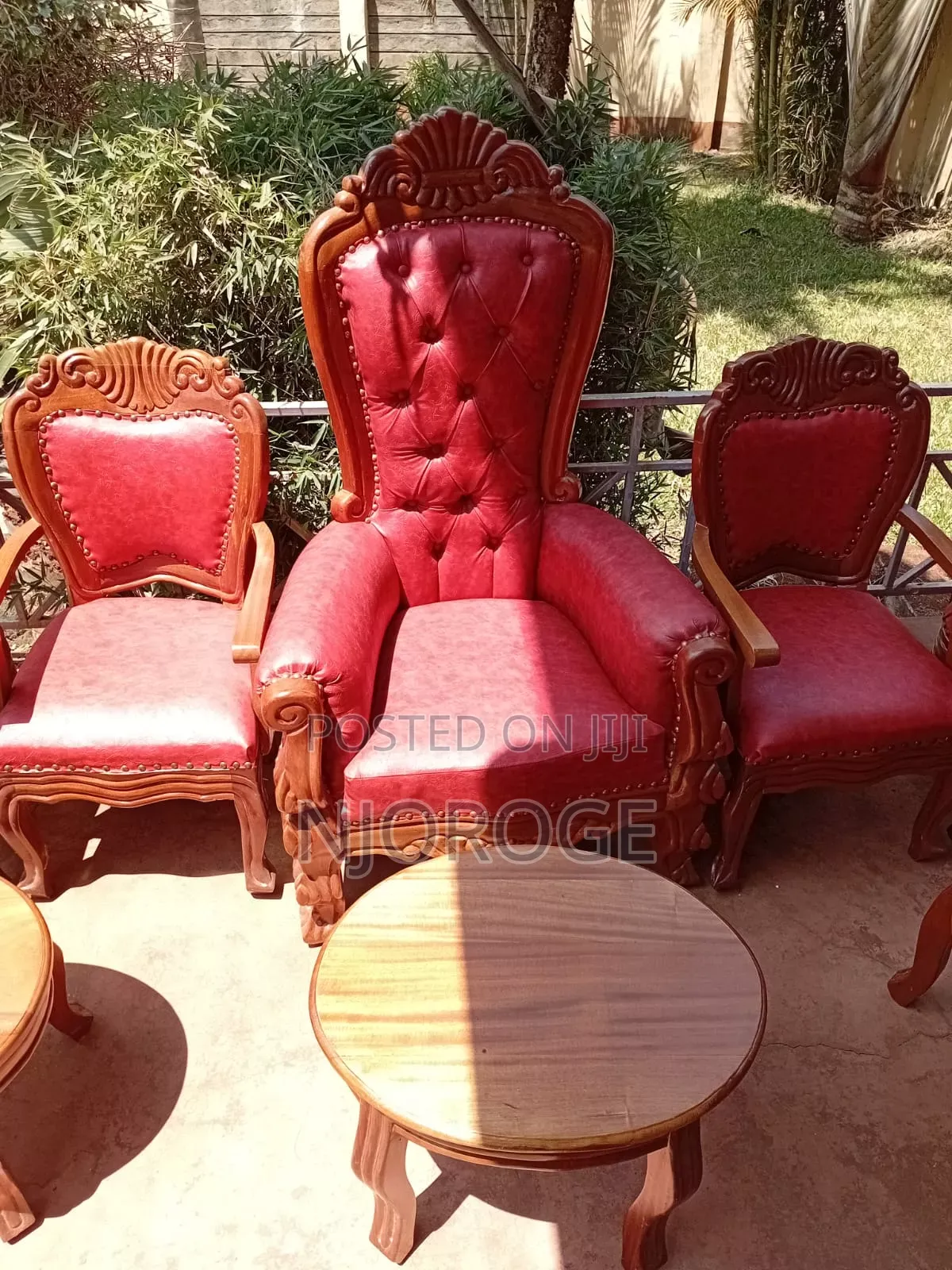 Antique Throne Chairs 5 Seater