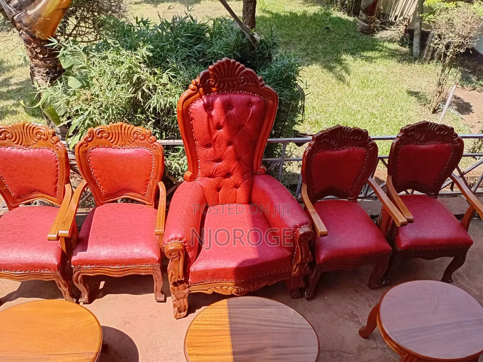 Antique Throne Chairs 5 Seater