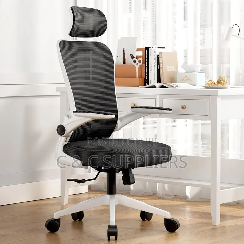 Ergonomic Computer Desk Chair With Flip Arms