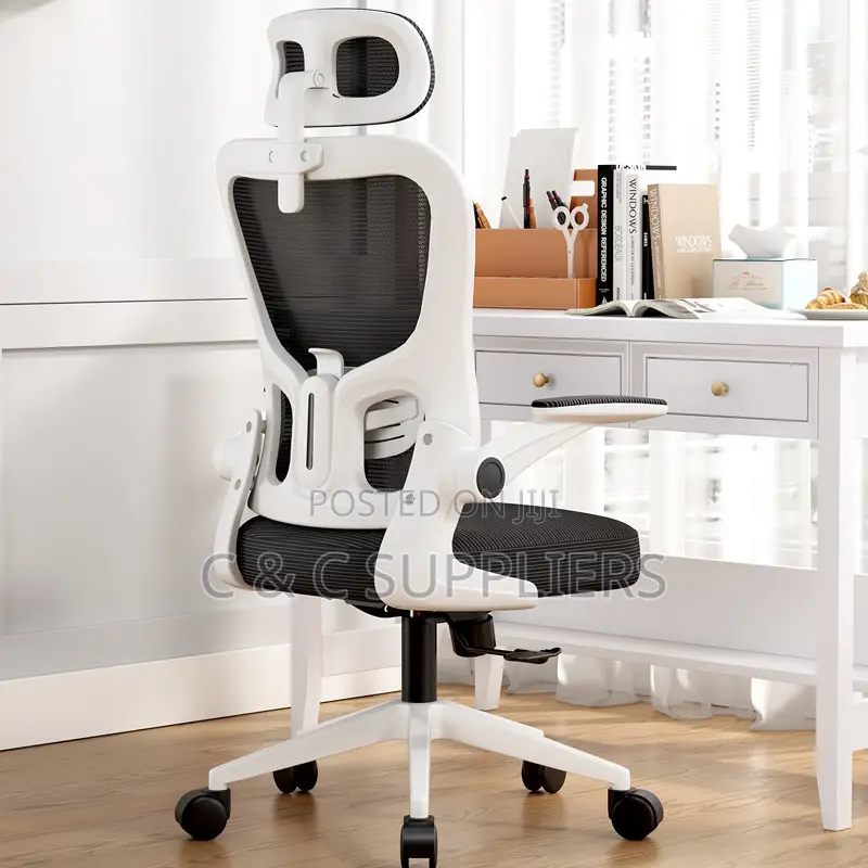 Ergonomic Computer Desk Chair With Flip Arms