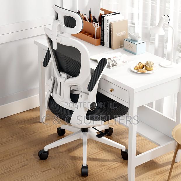 Ergonomic Computer Desk Chair With Flip Arms - thumbnail 6