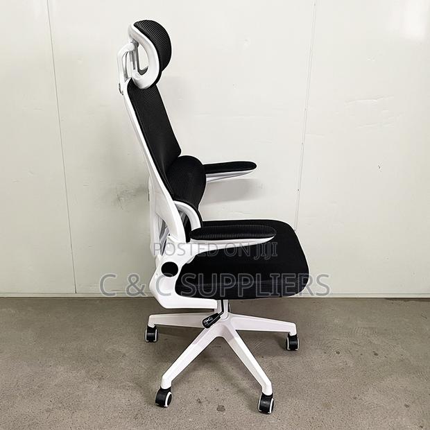 Ergonomic Computer Desk Chair With Flip Arms - thumbnail 4