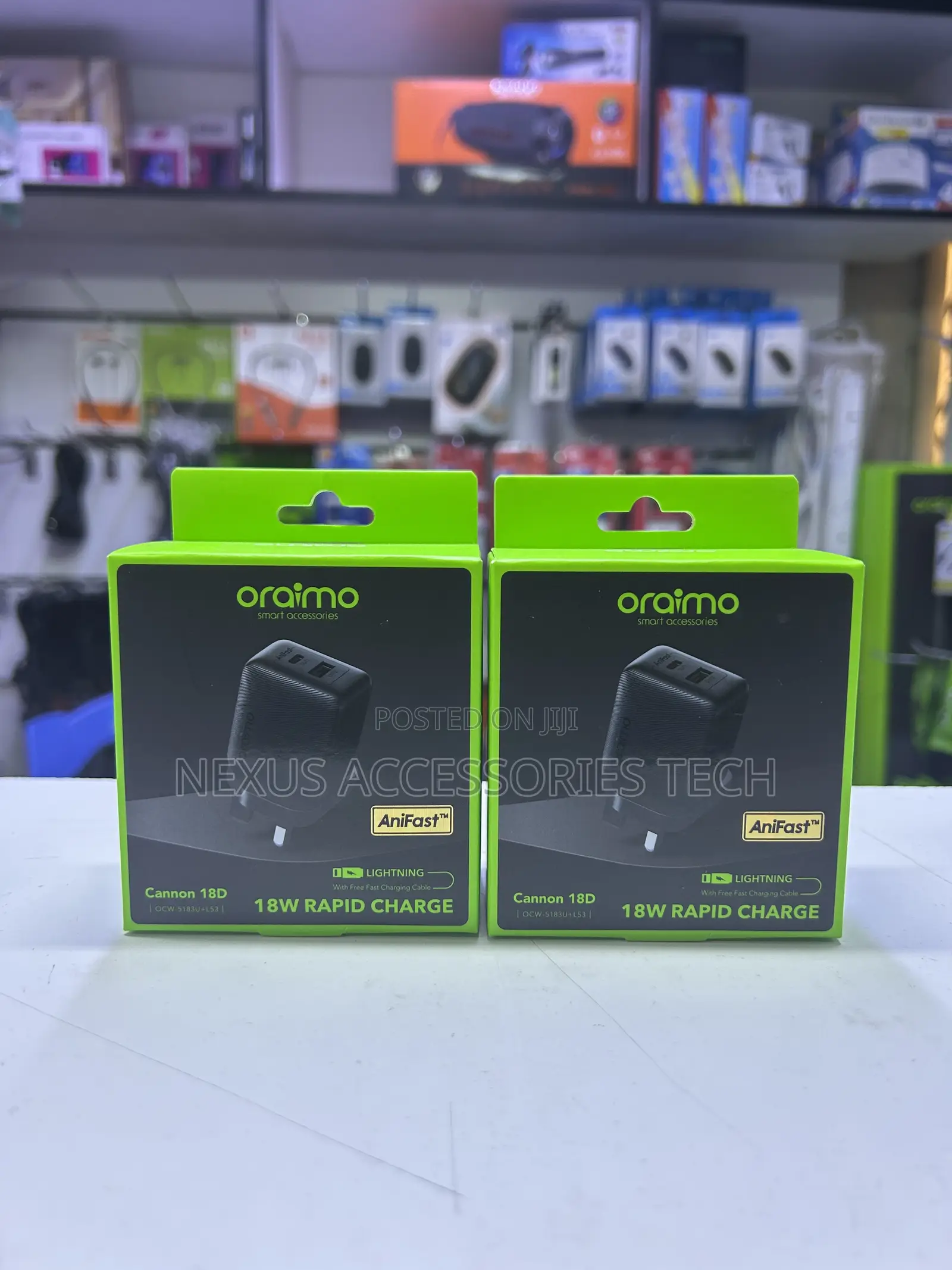 Oraimo Cannon 18D 18W Fast iPhone Charger Kit (With Lightning Cable)