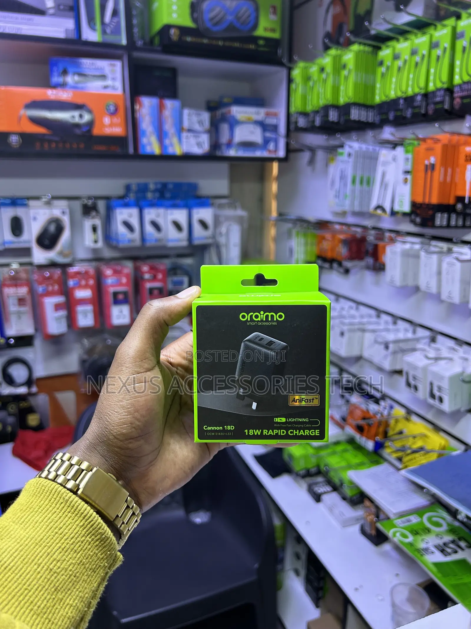 Oraimo Cannon 18D 18W Fast iPhone Charger Kit (With Lightning Cable)