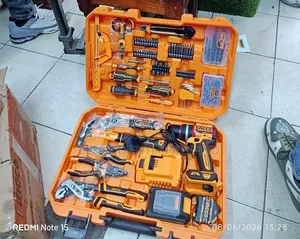 New Are 166 Piece Ingco Commercial Brushless Cordless Drill Set Machin