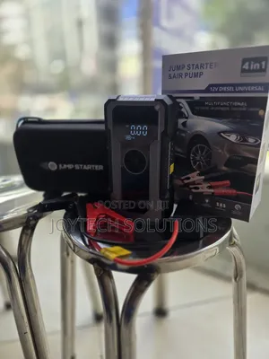 🚨 Premium Car Jump Starter, Air Compressor & Power Bank 4-in-1