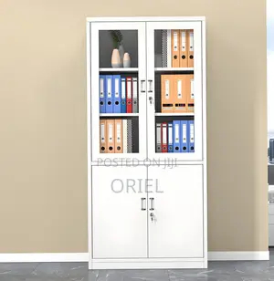 2-Door Office Cabinet ; Steel Filing Storage Cabinet