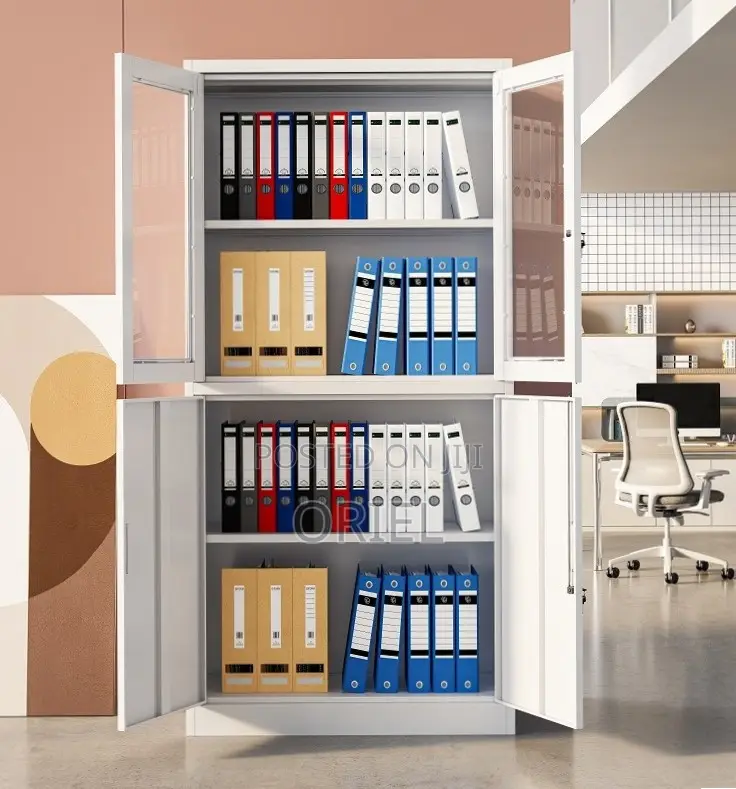 2-Door Office Cabinet ; Steel Filing Storage Cabinet