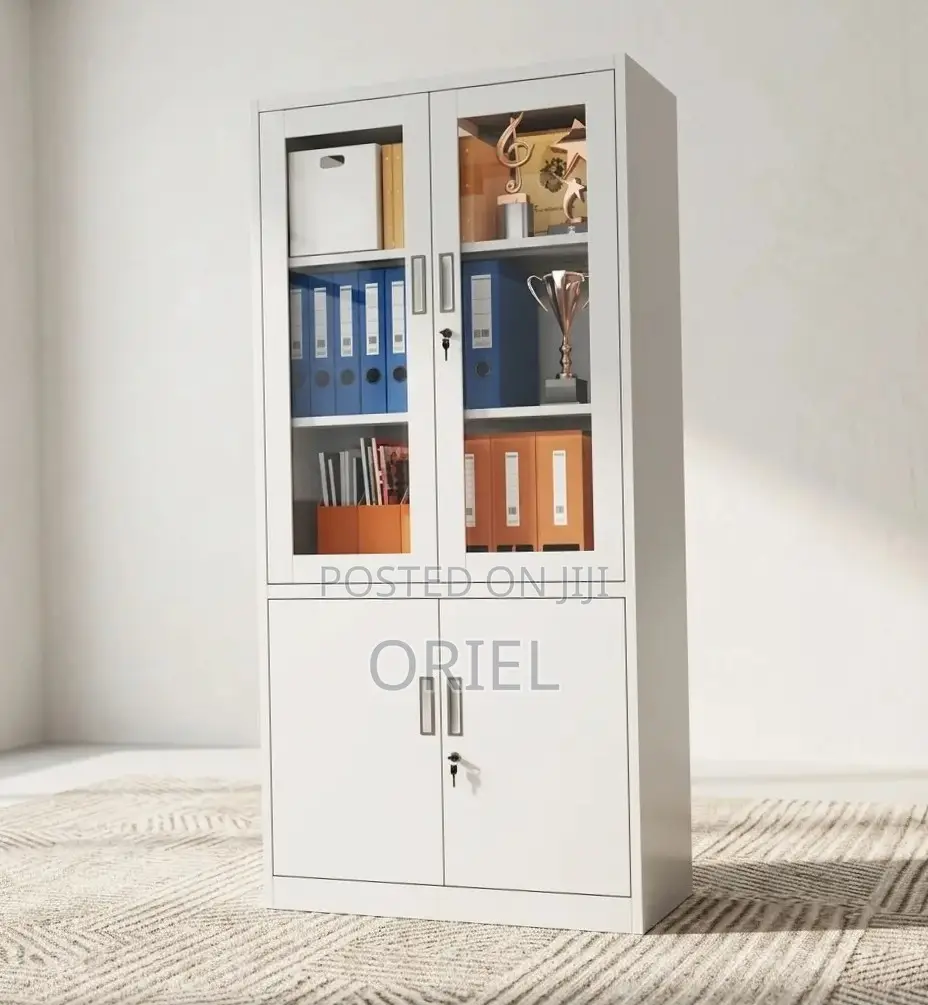2-Door Office Cabinet ; Steel Filing Storage Cabinet