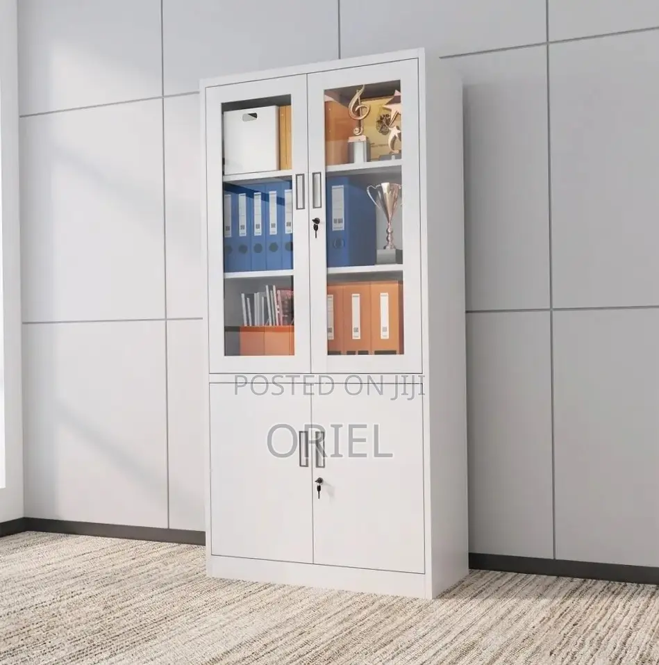 2-Door Office Cabinet ; Steel Filing Storage Cabinet