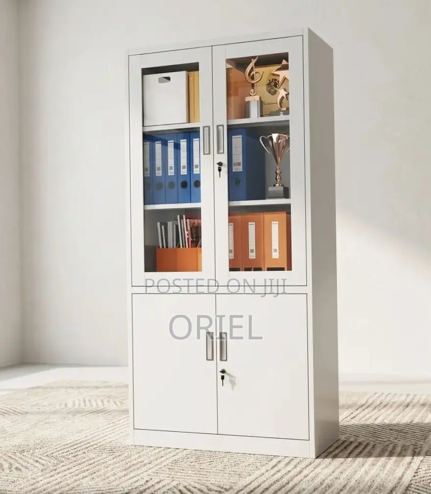 2-Door Office Cabinet ; Steel Filing Storage Cabinet