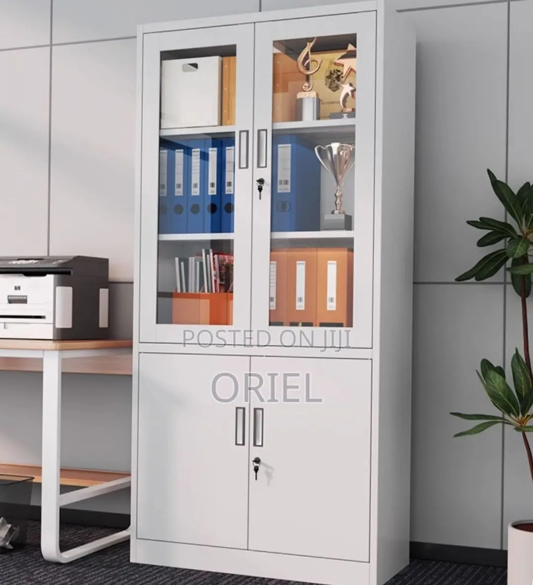 2-Door Office Cabinet ; Steel Filing Storage Cabinet