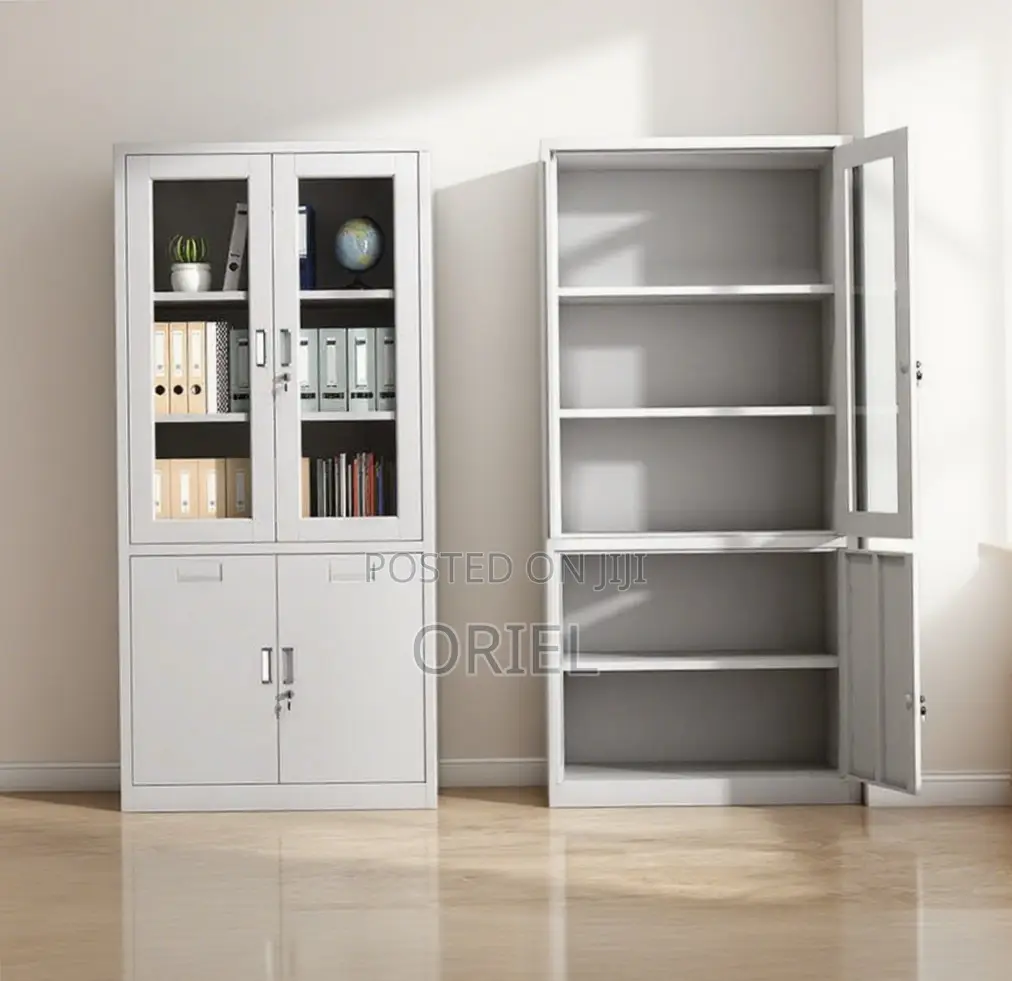 2-Door Office Cabinet ; Steel Filing Storage Cabinet
