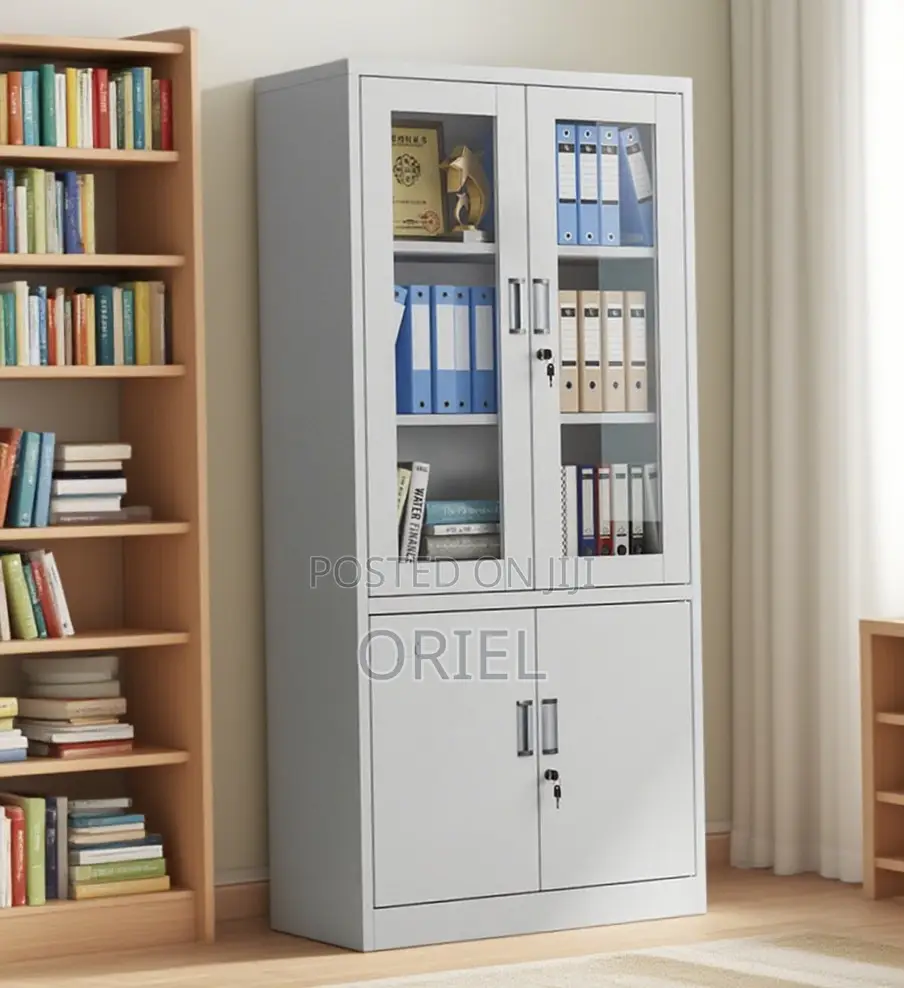 2-Door Office Cabinet ; Steel Filing Storage Cabinet