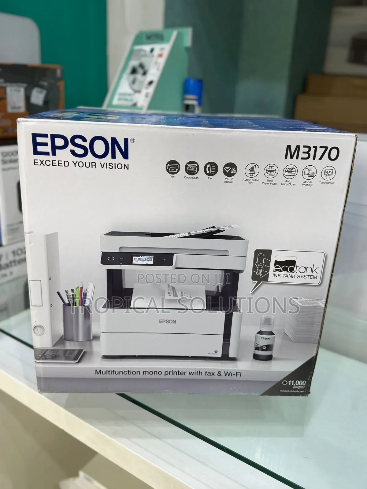 Epson M3170 Mono (Black Only) Printer Available WiFi