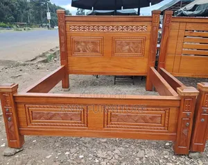 5by6 Mahogany Wood Bed