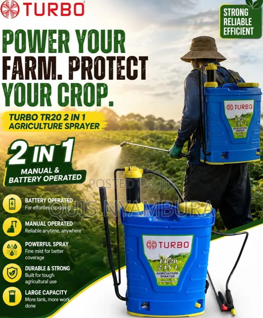 2in1 Agriculture Knapsack/ Turbo Cordless Knapsack Sprayer