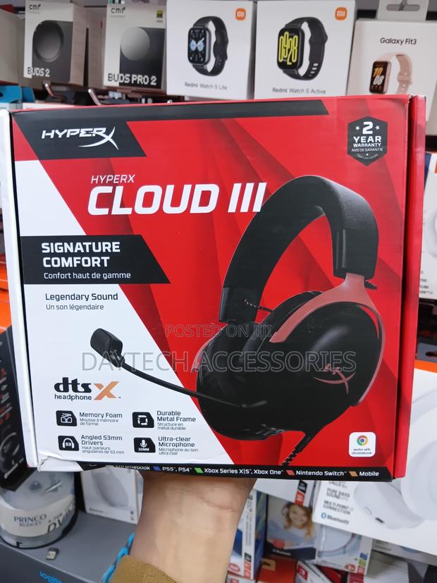 Hyperx Cloud Iii Signature Comfort Gaming Headset - Black/Red