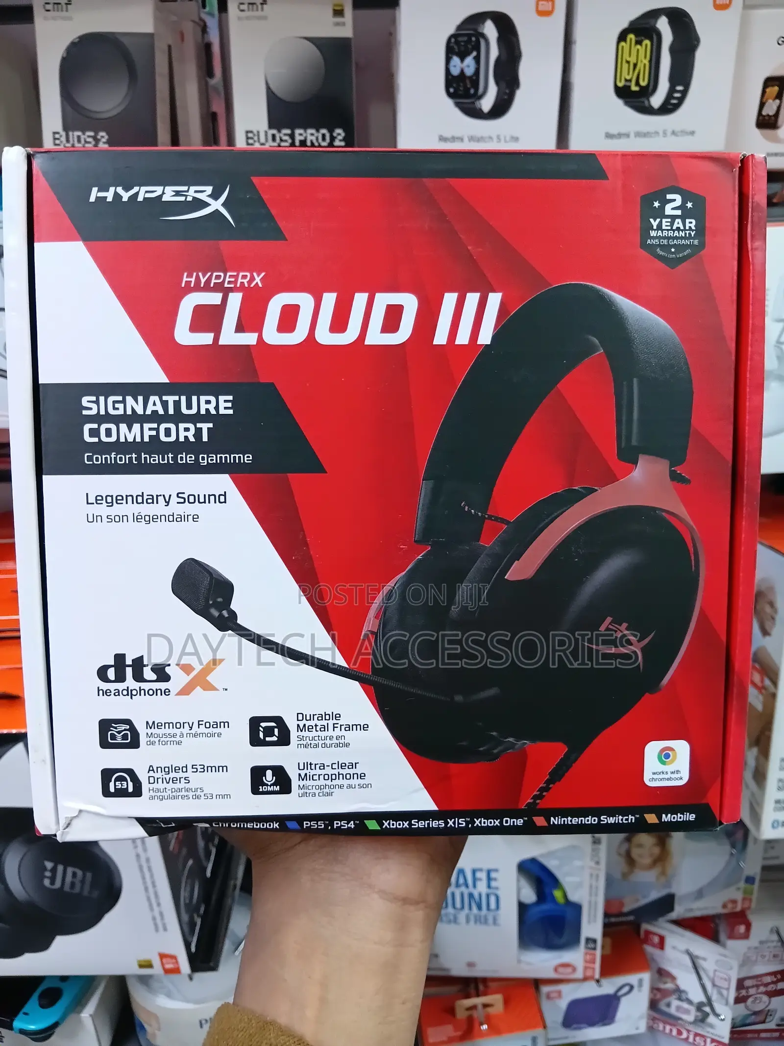 Hyperx Cloud Iii Signature Comfort Gaming Headset - Black/Red