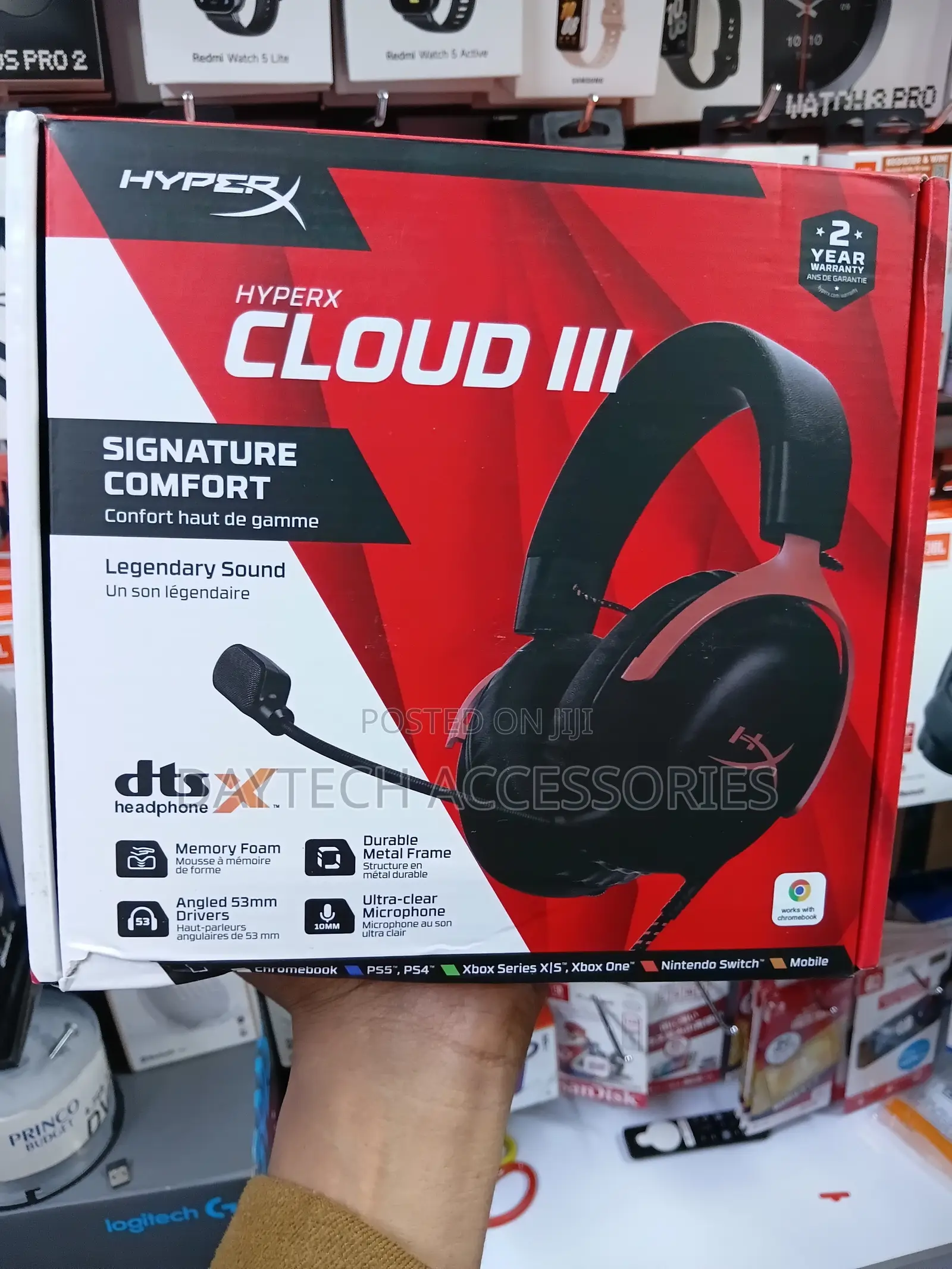 Hyperx Cloud Iii Signature Comfort Gaming Headset - Black/Red
