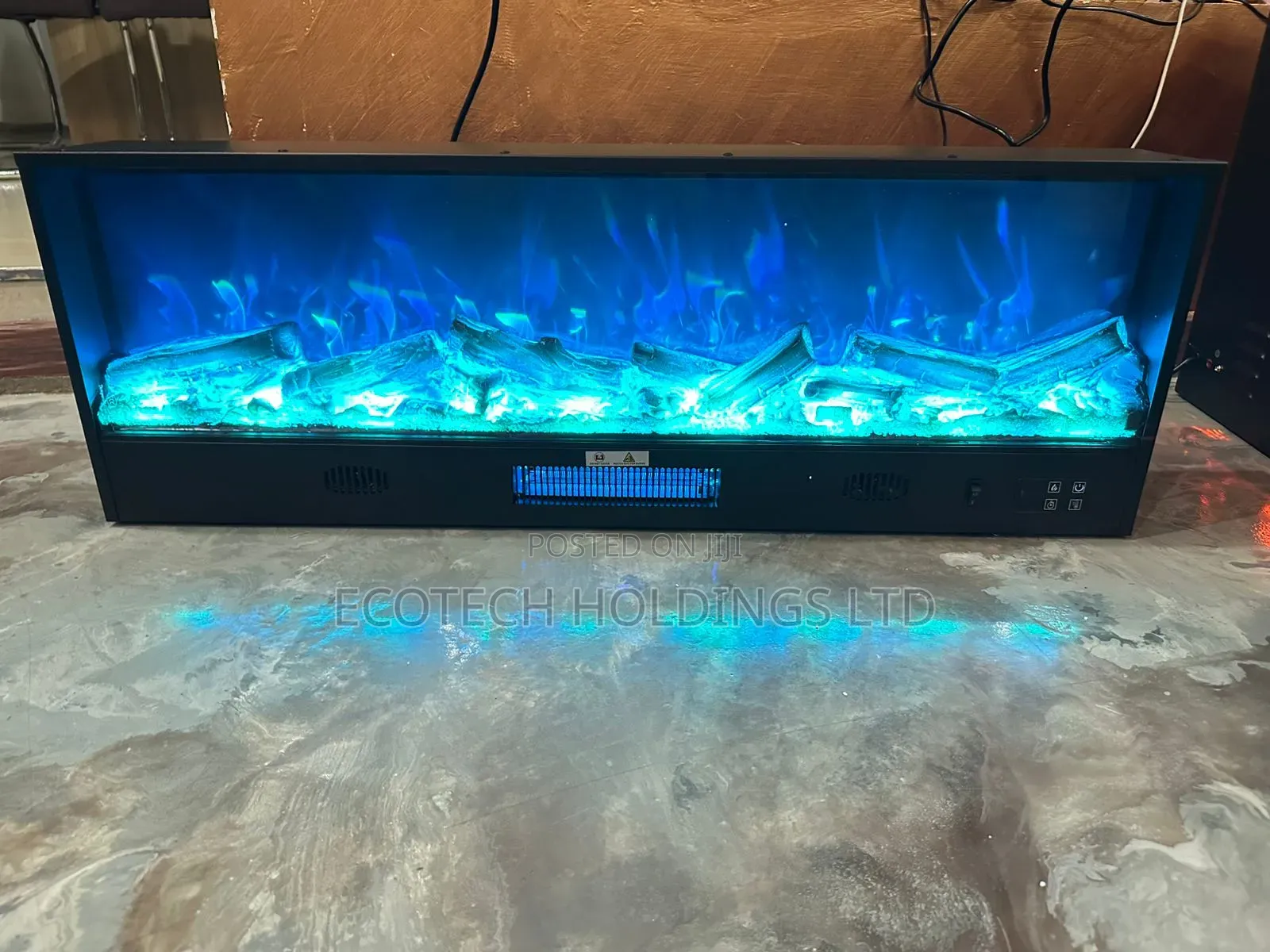 1mtr by 30cm Multicolor Electric Fireplace Deco.