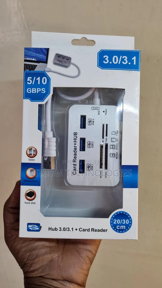 3.0 USB Hub to 3 USB Ports + Card Reader
