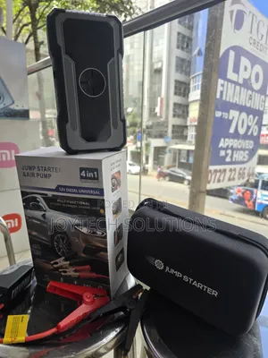 🚗 Premium 12V Car Jump Starter With Air Compressor – 4-in-1
