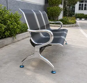 3-Seater Non Padded Hospital Bench.