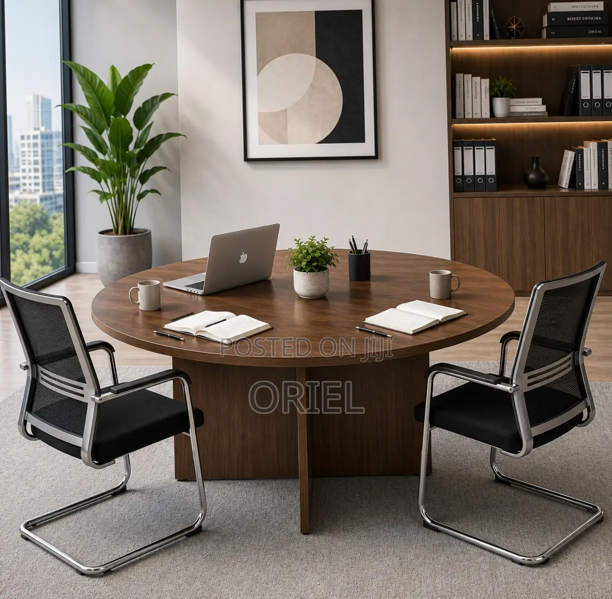 120cM Office Boardroom Table : Round Conference Meeting Table