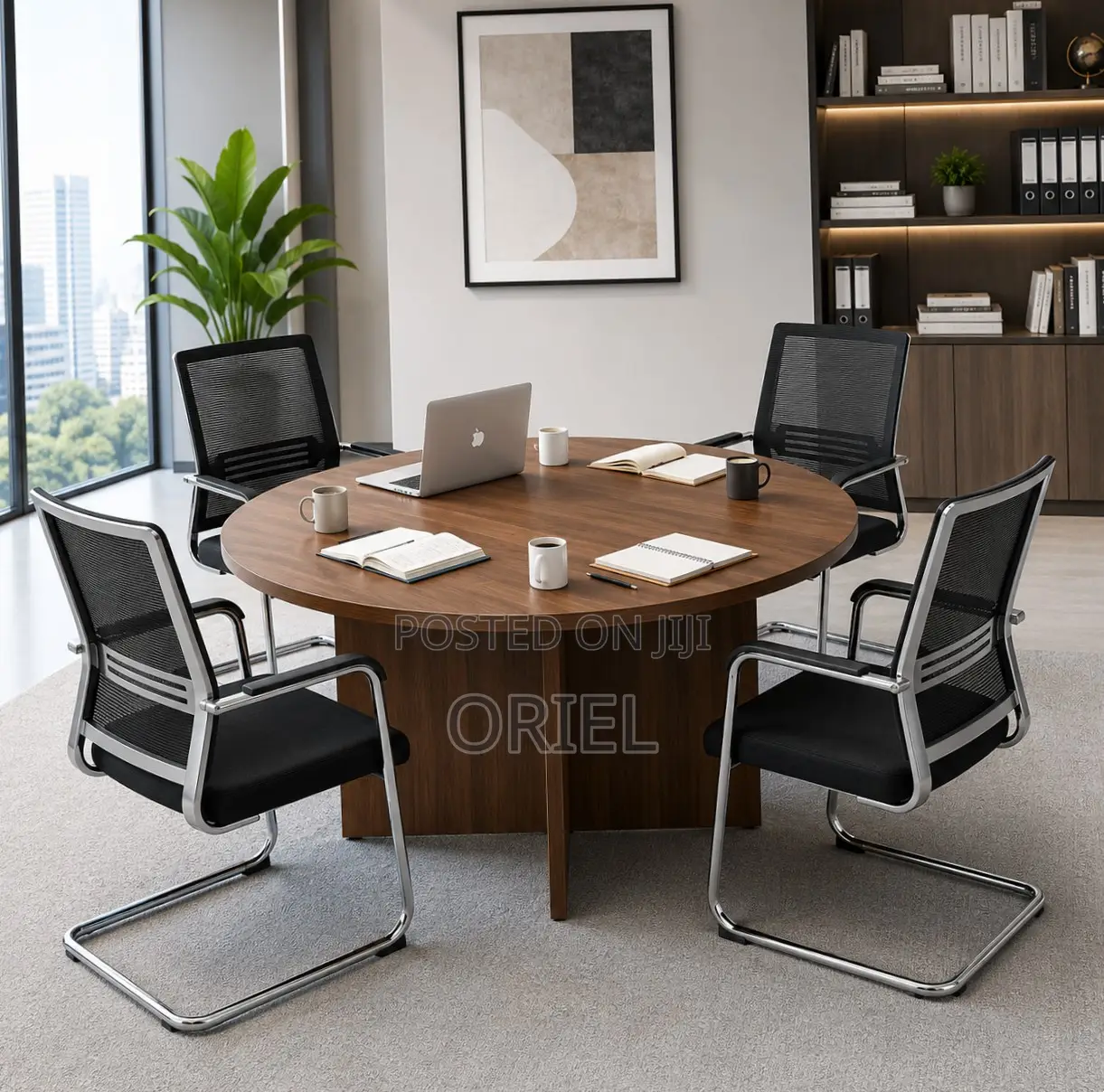 120cM Office Boardroom Table : Round Conference Meeting Table
