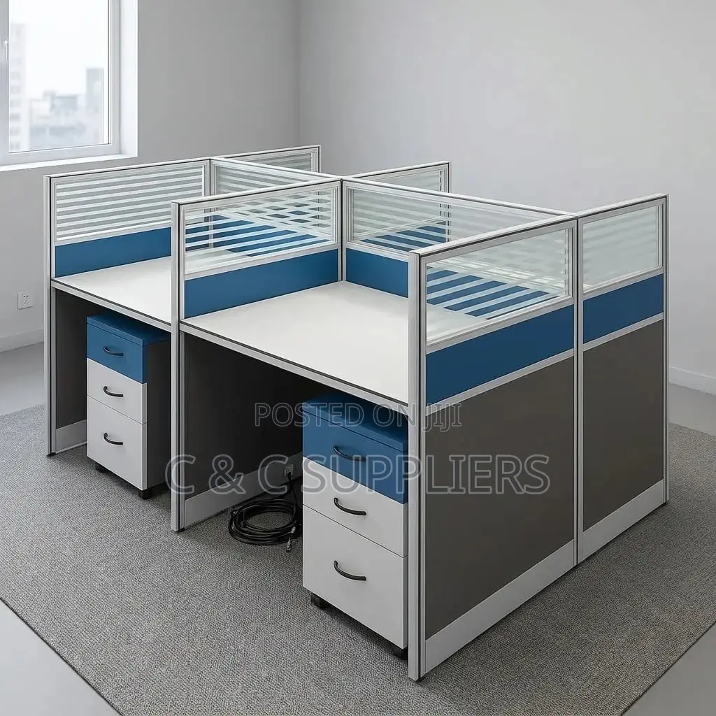 4-Seater Modern Workstation Desk