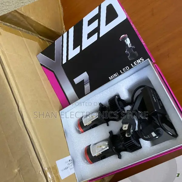 H4 Y7 Mini Projector LED Headlight Bulb High Low Beam