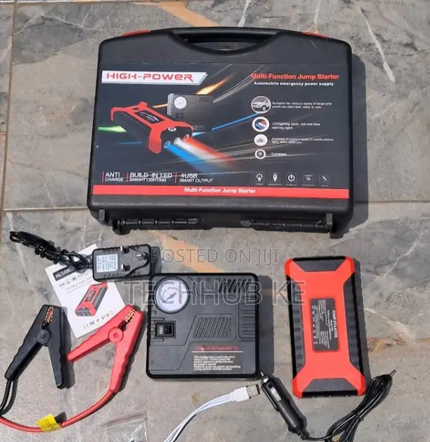 Multifunctional Car Jump Starter With Air Compressor 12V