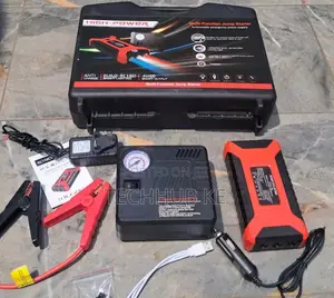 Portable Car Battery Jump Starter With Air Compressor