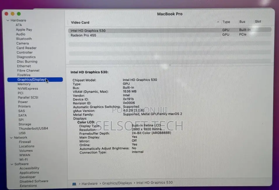 Laptop Apple MacBook Pro 2016 16GB Intel Core i7 SSD 512GB